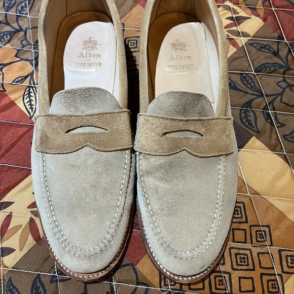 Beautiful Todd Snyder New York / Alden _ Mens Loafers Size 10.5 - Picture 1 of 6